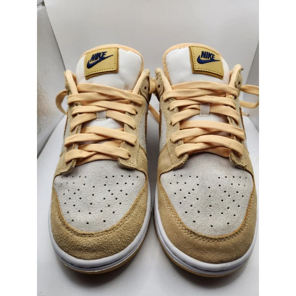 Nike Dunk Low LX Gold Suede Celestial Gold DV7411-200 Women's Size 8.5